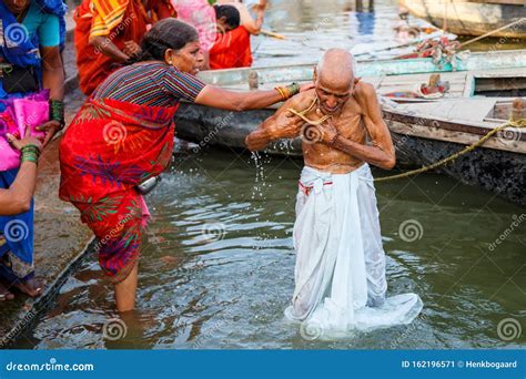 Hindu Religious Rituals in the River Ganges in Varanasi Editorial Photo - Image of lifestyle ...