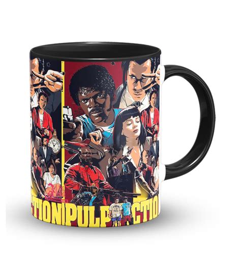 Buy The Desi Monk® Pulp Fiction Printed White Ceramic 11oz Coffee Mug ...