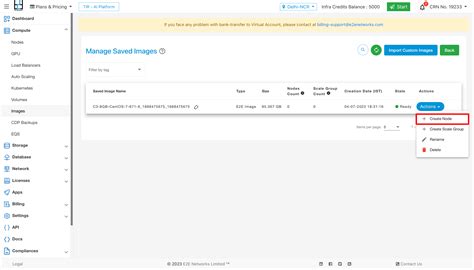 Create Image | E2E Cloud