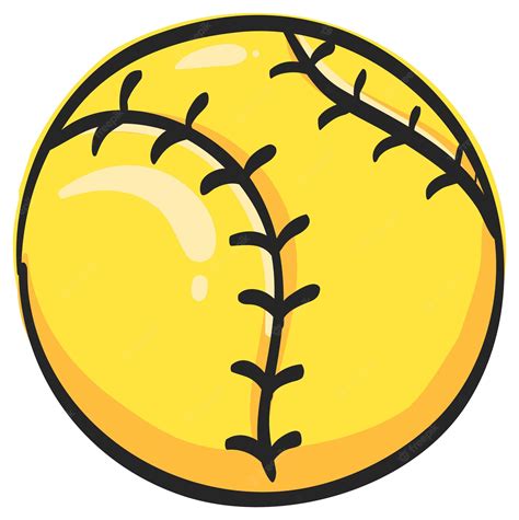 Softball Clipart Yellow at Craig Grider blog