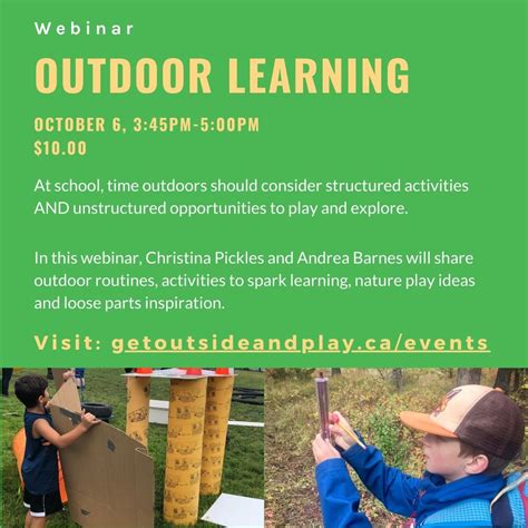 Image result for Outdoor Learning