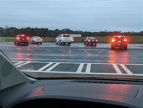5 morons in the median of a 4 lane split highway waiting to turn left ...