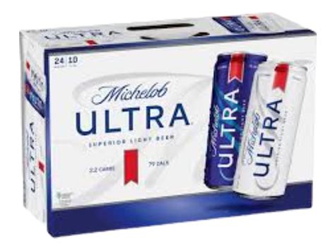 Michelob Ultra Light Beer 12-Oz Can 24-Pack – Liquor Express