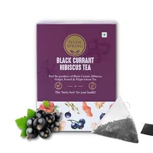 Seven Spring Powerful Black Currant Hibiscus Tea | 45 Cups - 15 tea ...