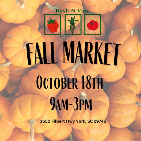 Pop-Up Markets - Bush-N-Vine Farm