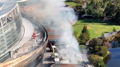 BBL match shaken by fire outside Perth stadium with likes of Steve ...