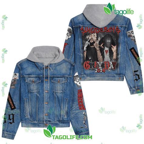 Uicideboy Grey Day 2024 Jean Jacket Hoodie - Tagolife