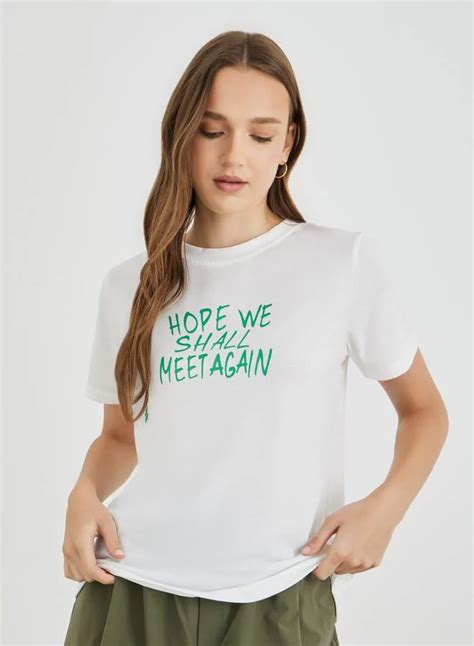 Take Two Take Two Slogan Print Round Neck T-Shirt for Women | Best ...