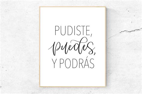 Pudiste Puedes Y Podras Printable Wall Art, Spanish Classroom Sign ...