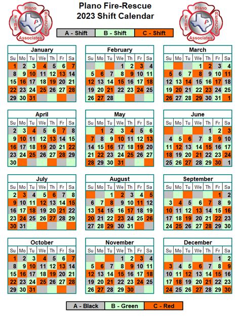 2023 Firefighter Shift Calendar - 2023 Printable Calendar