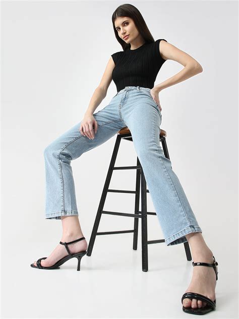 Buy Women High-Rise Straight Fit Jeans | Kraus Jeans