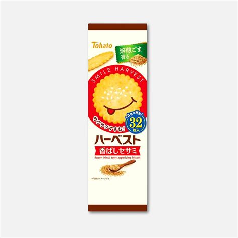 Tohato Harvest Sesame Sweet Biscuits 100g (32 Units) – Buy Me Japan