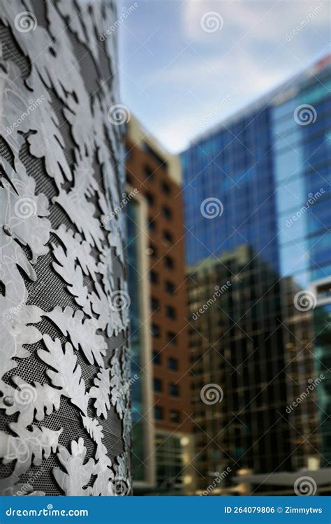 View of Fayetteville St Buildings in Downtown Raleigh NC Stock Photo ...