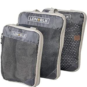 Compact Packing Cubes for Travel - Set of 3 Compression Packaging Cube ...