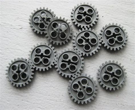 Buy LEGO Technic NEW 10 pcs DARK BLUISH GREY GEAR 24 TOOTH TEETH (New ...
