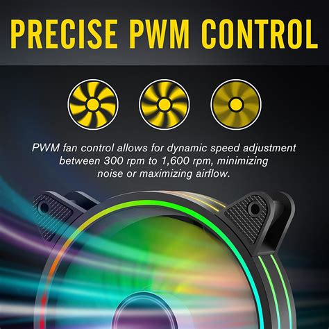 EZDIY-FAB Moonlight 120mm RGB PWM Case Fan with RGB India | Ubuy