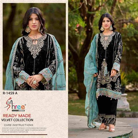 SHREE FABS HIT DESIGN R-1459 COLOURS BY SHREE FABS R-1459-A TO R-1459-D ...