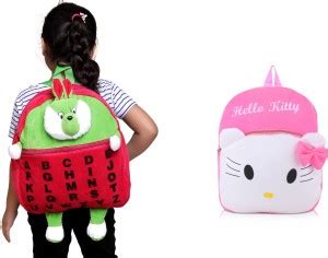 SB07 Combo Of Kids School Bag Soft Backpack Cartoon Bags for Kids Plush ...