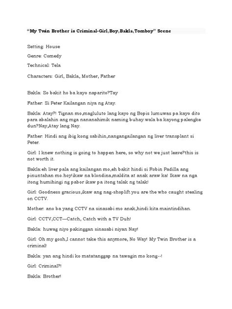 Comedy Script | PDF