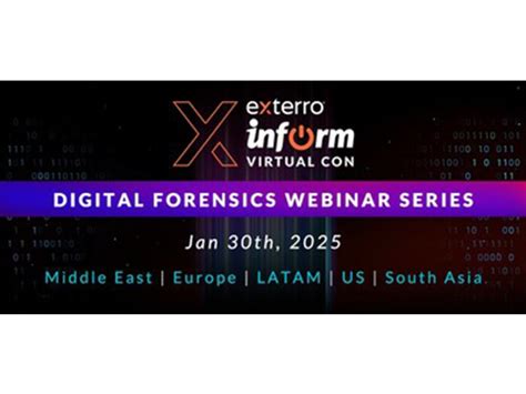 Exterro Schedules First-of-Its-Kind INFORM Webinar Series to Unite ...
