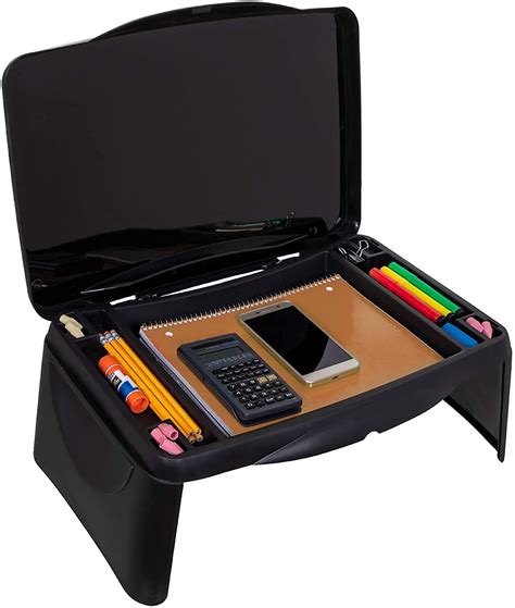 Glaceon Folding Lap Desk with Storage Compartment | Multi-Use Portable ...