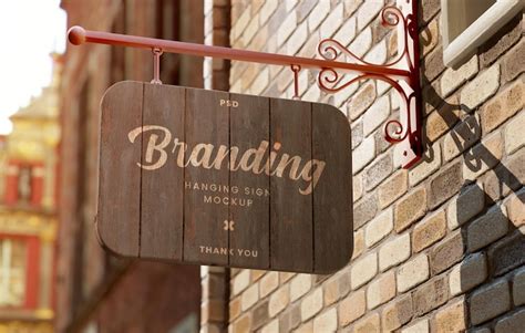 Aged signage mockup PSD, High Quality Free PSD Templates for Download ...