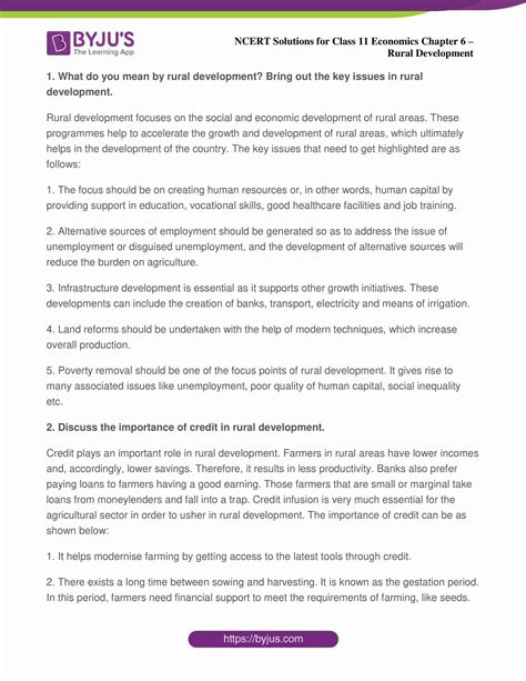 Rural Development Project Work Class 11 的图像结果