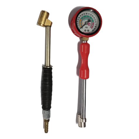 Air Pressure Rod Gauge(200 PSI) with Air Pump Nozzle Inflatable Dual ...