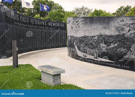Soldiers Field Military Veterans Memorial Patriotism Stock Image ...