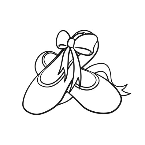 Ballet Shoes Coloring Page