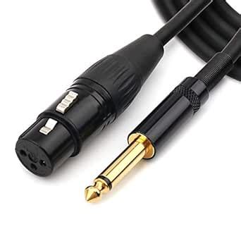 NANYI 6.35mm (1/4 Inch) TS Male to XLR Female Interconnect Audio ...