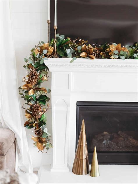 Easy Elegant Christmas Fireplace Decor Ideas - City Girl Gone Mom