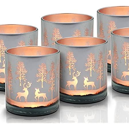 Buy The Purple Tree Cast Iron Christmas Reindeer Tealight Holder, (Pack ...