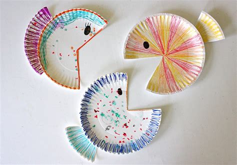 Image result for Paper Plate Fish Pattern