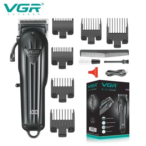 Vgr Hair Clipper Professional Hair Cutting Machine Rechargeable Hair ...