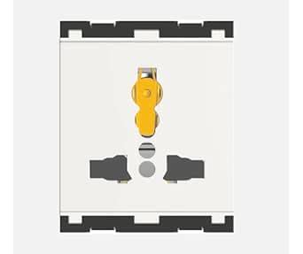 Norisys Cube 13A International Shuttered Multi Socket, 2Module : Amazon ...