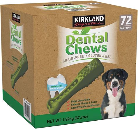 Amazon.com : Kirkland Signature Dental Chews 72 Dog Treats : Pet Supplies