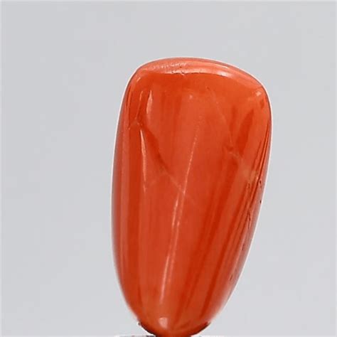5.75 Carat 6.33 Ratti Natural Italian Trillion Shape Red Coral Stone ...