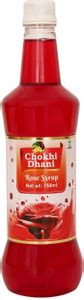 Chokhi Dhani Rose Syrup | Perfect House Parties Drink | 750 ML Rose ...