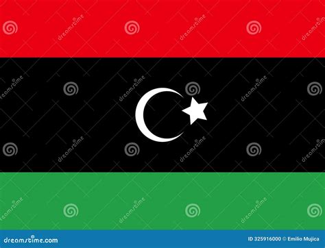 Flags of the World for School, Flag of Libya. Stock Illustration - Illustration of fezzan ...
