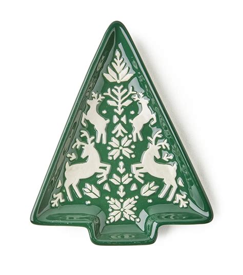 7" Ceramic Christmas Tree Plate by Place & Time | Ceramic christmas ...