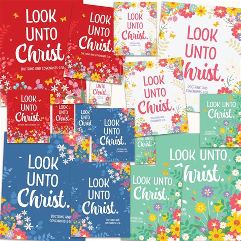 2025 Youth Theme - Look Unto Christ - LDS Youth Printable Posters and ...