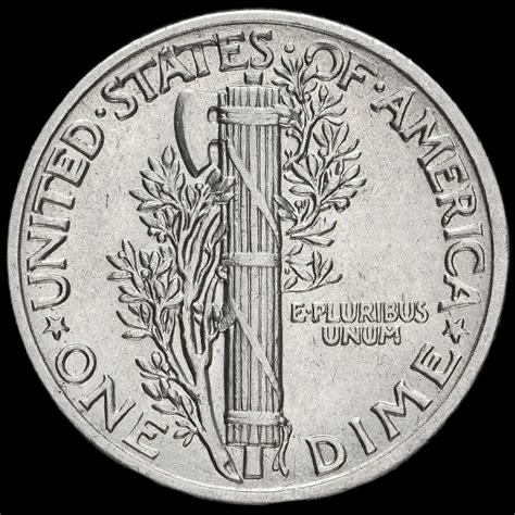 USA 1942 Silver Mercury Dime, A/UNC