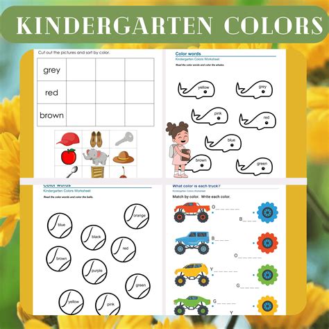 Colors Worksheets Kindergarten 的图像结果