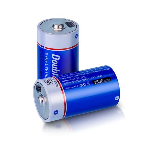 Snapklik.com : Doublepow Rechargeable D Batteries,Lithium D Batteries