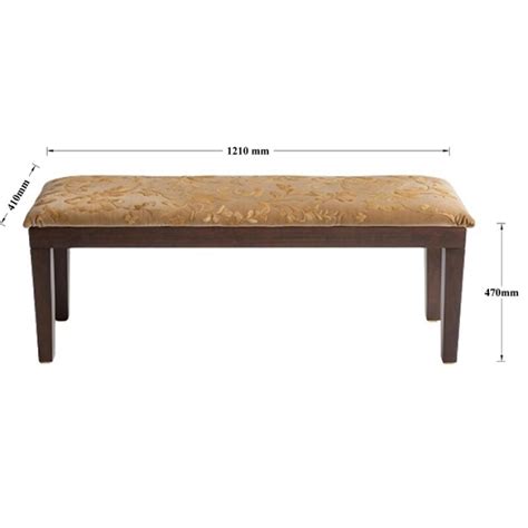 Fabric 2 Seater Dining Bench - Buildhub