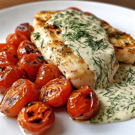 Easy Grilled Cod Recipe with Roasted Tomatoes in 30 Minutes - Wilingga ...