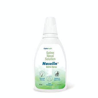 Cipla Naselin Saline Spray 20 ml | Clears nasal congestion ...