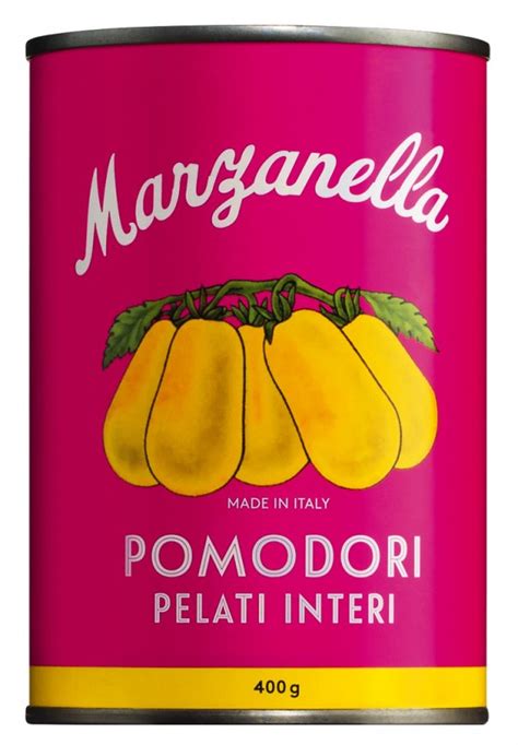 Pomodori pelati gialli, tomat kuning, utuh dan kupas, Il pomodoro piu ...