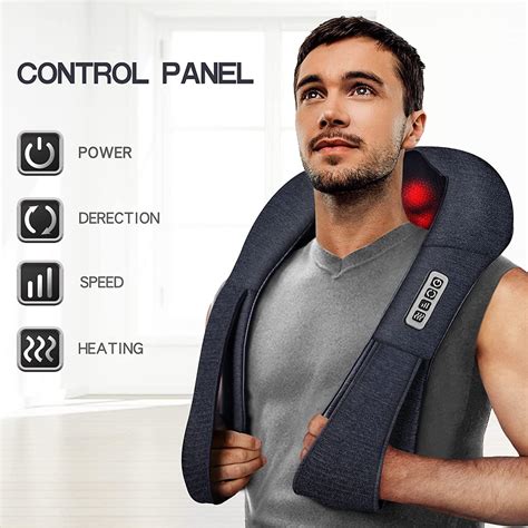 Mocuishle Shiatsu Neck and Back Massager with Heat - Neck and Back Pain ...